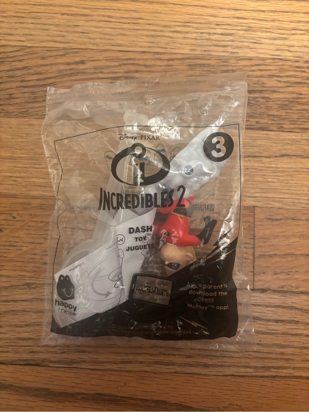 INCREDIBLES 2 McDonalds Happy Meal Toy *DASH # 3* 2018 New in Package